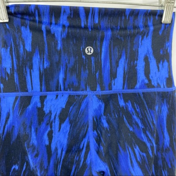 Lululemon Blue High Rise Wunder Under Leggings 4 - Picture 3 of 7